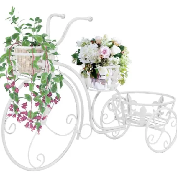 Plantestativer^The Living Store plantestativ cykelform vintagestil metal - Planteborde
