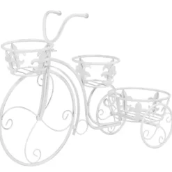 Plantestativer^The Living Store plantestativ cykelform vintagestil metal - Planteborde