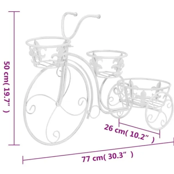 Plantestativer^The Living Store plantestativ cykelform vintagestil metal - Planteborde