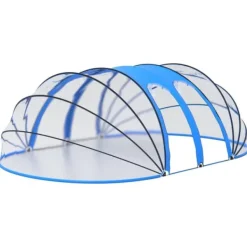 The Living Store poolkuppel 620x410x205 cm oval - Poolovertræk Pool- & Spatilbehør