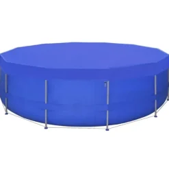 Pool- & Spatilbehør^The Living Store poolovertræk PE rundt 460 cm 90 g/m² - Poolovertræk
