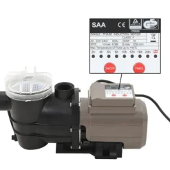 Best The Living Store poolpumpe med timer 0,25 HK 8000 l/t. sort - Pool & spa – filtre Pool- & Spatilbehør