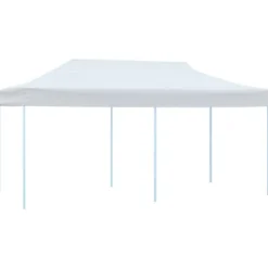 New The Living Store pop op-festtelt 3x6 m med sidevægge foldbart stål hvid - Festtelte & havepavilloner Telte & Lysthuse