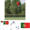 Clearance The Living Store Portugal flag og flagstang 5,55 m aluminium - Flag & vimpler Flag & Vindposer