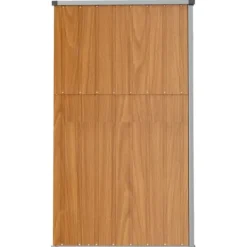 Skure, Garager & Carports^The Living Store redskabsskur til haven 225x89x161 cm galvaniseret stål brun - Skure & Redskabsskure