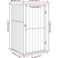 Skure, Garager & Carports^The Living Store redskabsskur til haven 88x89x161 cm galvaniseret stål grøn - Skure & Redskabsskure