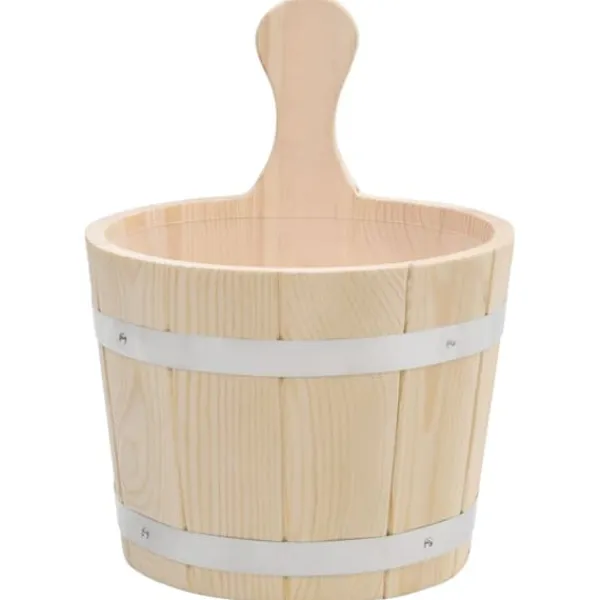 Sauna^The Living Store saunaspand med øse massivt fyrretræ - Saunatilbehør