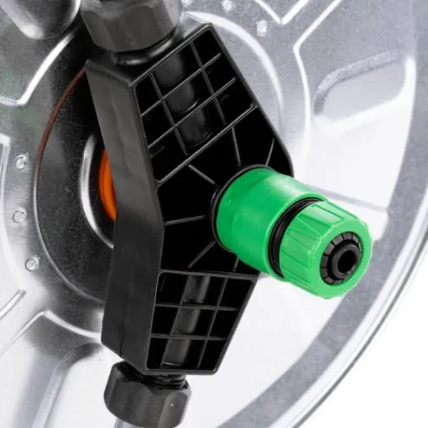 Hot The Living Store slangetromle til 50 m 1/2" eller 35 m 3/4" slange stål - Opbevaring af haveslanger Vanding
