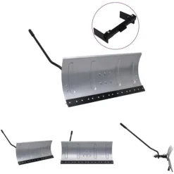 Snerydning^The Living Store sneskovl til græsslåmaskine med adapter 100 cm - Sneskovle