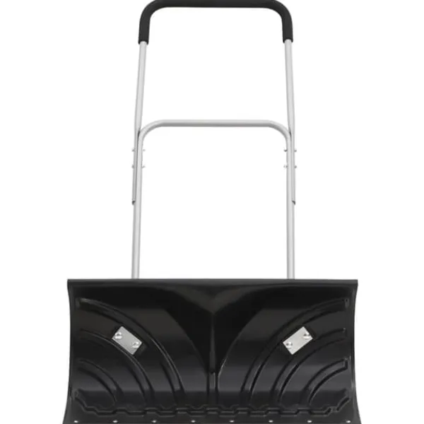 Snerydning^The Living Store sneskovl med udvideligt håndtag 66 cm stålblad sort - Sneskovle