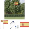 Flag & Vindposer^The Living Store Spanien flag og flagstang 5,55 m aluminium - Flag & vimpler