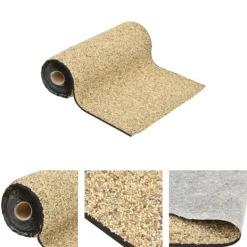 Springvand & Damme^The Living Store stenfolie 150x40 cm naturligt sand - Fontæner & havedamme – tilbehør