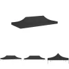 Sale The Living Store tag til festtelt 6x3 m 270 g/m² sort - Festtelte & havepavilloner – tage Telte & Lysthuse