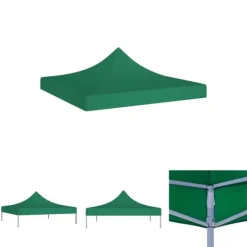The Living Store tag til festtelt 3x3 m 270 g/m² grøn - Festtelte & havepavilloner – tage Telte & Lysthuse