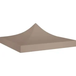 The Living Store tag til festtelt 3x3 m 270 g/m² gråbrun - Festtelte & havepavilloner – tage Telte & Lysthuse
