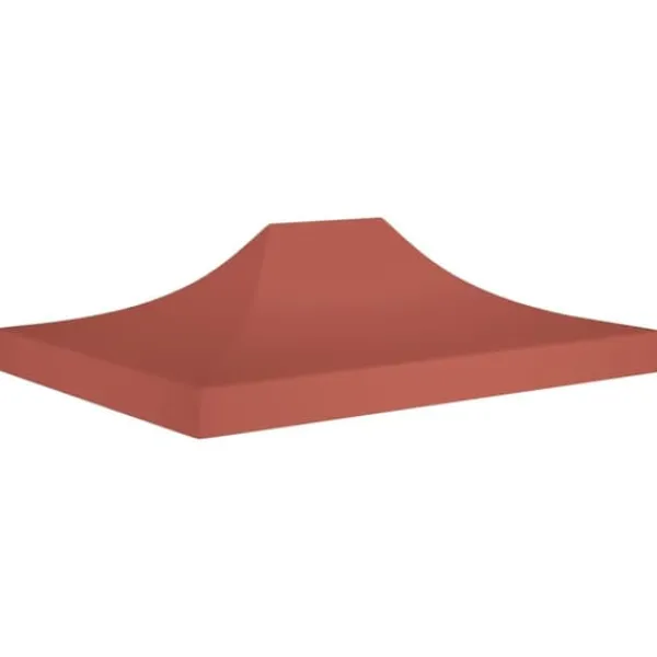 Telte & Lysthuse^The Living Store tag til festtelt 4x3 m 270 g/m² terrakottafarvet - Festtelte & havepavilloner – tage