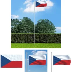 Flag & Vindposer^The Living Store tjekkisk flag 90x150 cm - Flag & vimpler