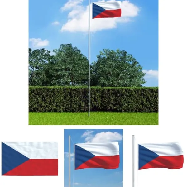 Flag & Vindposer^The Living Store tjekkisk flag 90x150 cm - Flag & vimpler