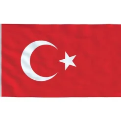Flag & Vindposer^The Living Store Tyrkiet flag og flagstang 6,23 m aluminium - Flag & vimpler