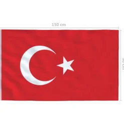 Online The Living Store Tyrkiets flag 90x150 cm - Flag & vimpler Flag & Vindposer