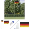 Flag & Vindposer^The Living Store Tyskland flag og flagstang 6,23 m aluminium - Flag & vimpler