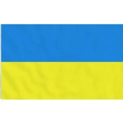 Best The Living Store Ukraine flag og flagstang 5,55 m aluminium - Flag & vimpler Flag & Vindposer