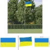 Best The Living Store Ukraine flag med messingøjer 90x150 cm - Flag & vimpler Flag & Vindposer
