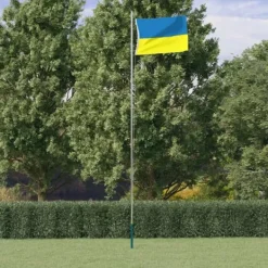 Best The Living Store Ukraine flag med messingøjer 90x150 cm - Flag & vimpler Flag & Vindposer