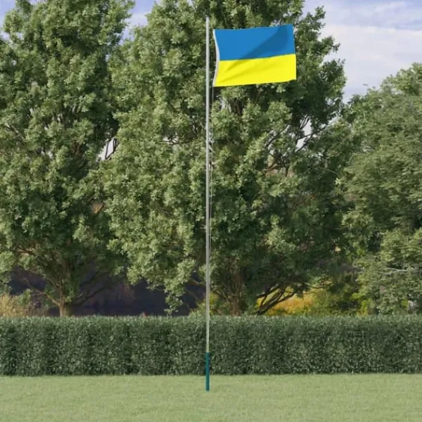 Best The Living Store Ukraine flag med messingøjer 90x150 cm - Flag & vimpler Flag & Vindposer