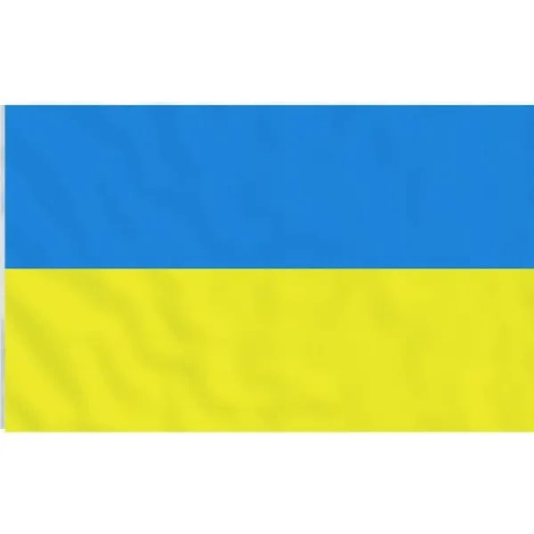 Best The Living Store Ukraine flag med messingøjer 90x150 cm - Flag & vimpler Flag & Vindposer