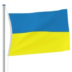 Best The Living Store Ukraine flag med messingøjer 90x150 cm - Flag & vimpler Flag & Vindposer