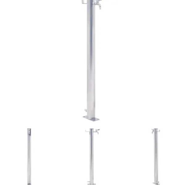 The Living Store vandsøjle 40 cm rund rustfrit stål - Vandingsartikler Vanding