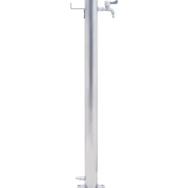 The Living Store vandsøjle 40 cm rund rustfrit stål - Vandingsartikler Vanding