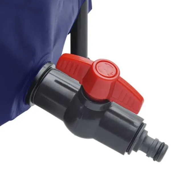Regntønder^The Living Store vandtank med hane sammenfoldelig 1250 l PVC - Vandingsartikler