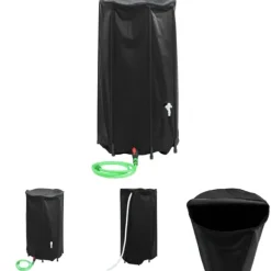Regntønder^The Living Store vandtank med hane sammenfoldelig 250 l PVC - Vandingsartikler