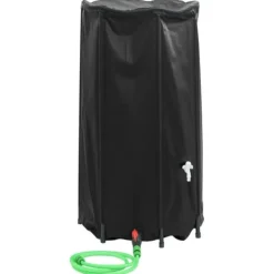 Regntønder^The Living Store vandtank med hane sammenfoldelig 250 l PVC - Vandingsartikler