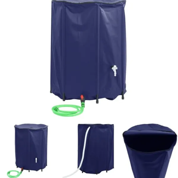 Clearance The Living Store vandtank med hane sammenfoldelig 750 l PVC - Vandingsartikler Vanding