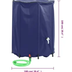 Clearance The Living Store vandtank med hane sammenfoldelig 750 l PVC - Vandingsartikler Vanding