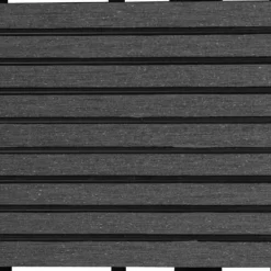 Discount The Living Store WPC-fliser 30 x 30 cm 11 stk. 1 m2 grå - Gulve Havedekorationer