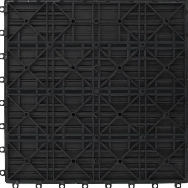 Discount The Living Store WPC-fliser 30 x 30 cm 11 stk. 1 m2 grå - Gulve Havedekorationer
