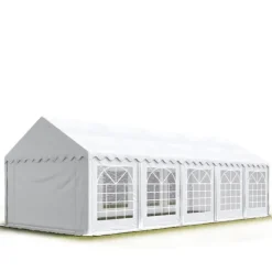 Best TOOLPORT Festtelt fast 5 x 10 m havepavillon telt ca PVC 700 N Plane i hvid vandtæt Telte & Lysthuse