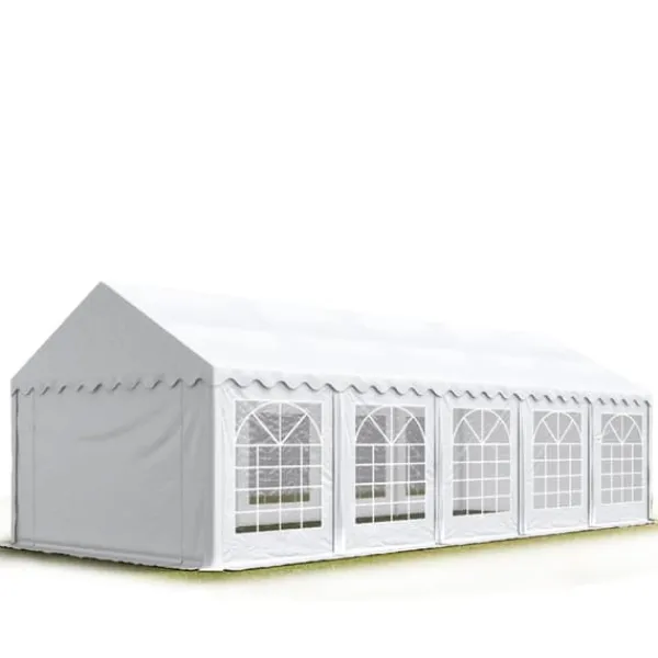 Best TOOLPORT Festtelt fast 5 x 10 m havepavillon telt ca PVC 700 N Plane i hvid vandtæt Telte & Lysthuse
