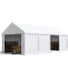 Best TOOLPORT Lagertelt 4x8 m opbevaringstelt PVC 750 N hvid vandtæt med bundramme Telte & Lysthuse