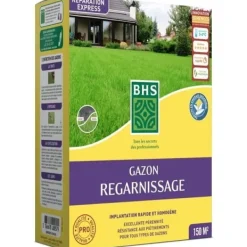 Jord & Sand^Tør genvækstgræs - BHS - 3 kg | 150 m² | Stærk og holdbar, med fremragende holdbarhed og tolerance over for nedtrampning.