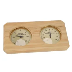 Sauna^Træ Sauna Termometer Hygrometer 2 i 1 Luftfugtighed Temperaturmåling Indendørs termometer Luftfugtighedsmåler til Hotel Sauna Room