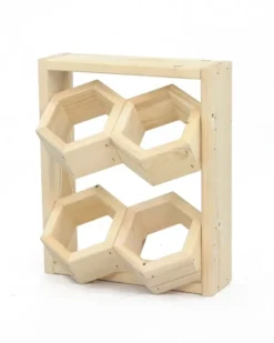 Plantestativer^Træ vertikale plantekasser RD-8/2x2 - Naturlig