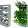 Plantestativer^Træ vertikale plantekasser RD-8/2x3 - Grå