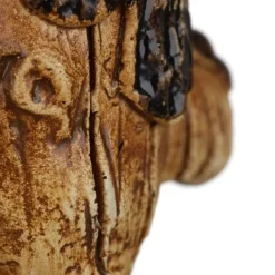 Havedekorationer^Træansigtsdekoration, 11x7x3,5 cm, Grøn
