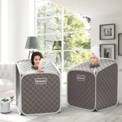 Sauna^Transportabel Dampsauna Spa, 85x84x106 cm, Sort
