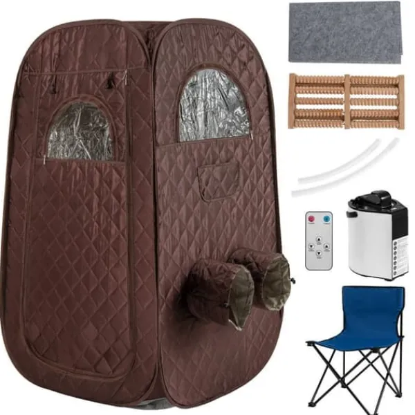 Best Transportabel dampsauna, 89x89x149 cm, Brun Sauna